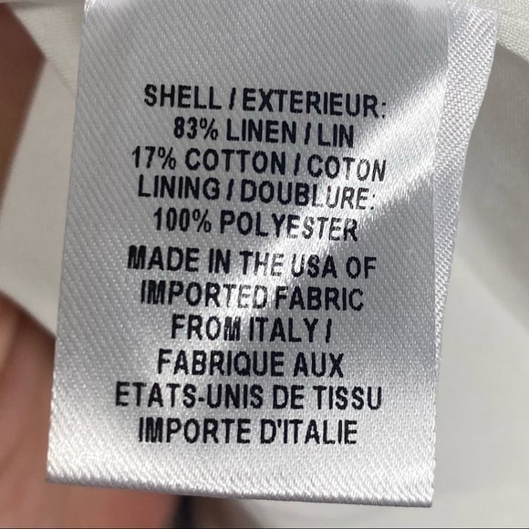 MILLY Apron Dress Cream With Navy Pinstripes 6 - Picture 14 of 14